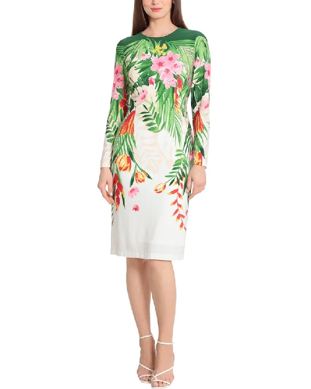 Maggy London Midi Dress Elegant Satin Slip Midi Dress
