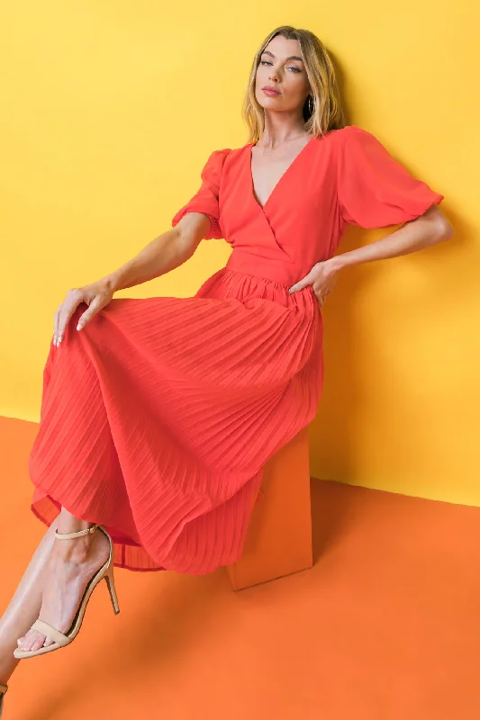 WORD TO THE WISE WOVEN MIDI DRESS Stylish Button-Down Midi Dress
