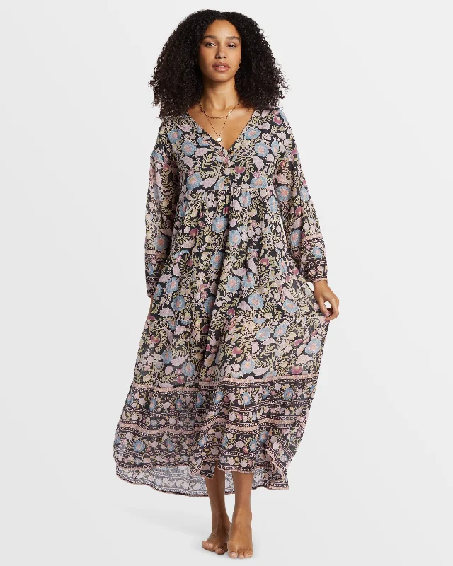 Adore You Maxi Dress - Black Sands Elegant Sleeveless Maxi Dress