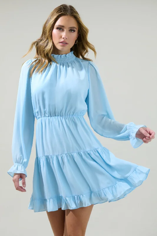 Cielo Tiered Mini Dress Classic White Mini Dress