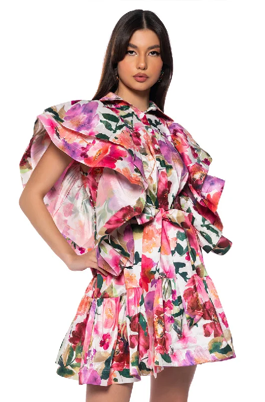 COVERED IN LOVE MINI DRESS Fashionable Summer Mini Dress
