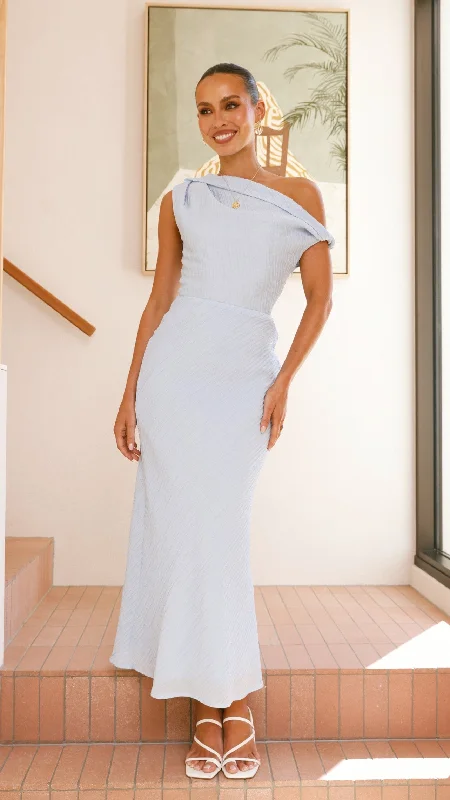Danelea Maxi Dress - Blue Stylish Boho Maxi Dress