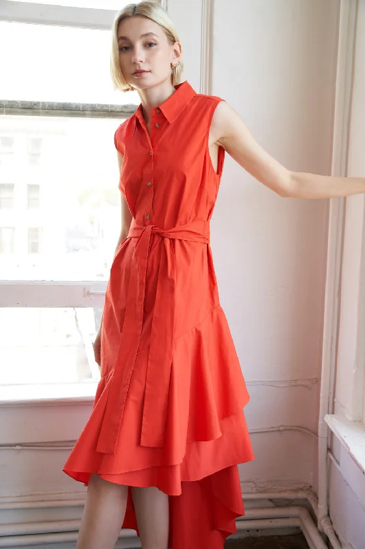 LOOKING MY WAY WOVEN MIDI DRESS Cozy Wide Strap Midi Dress