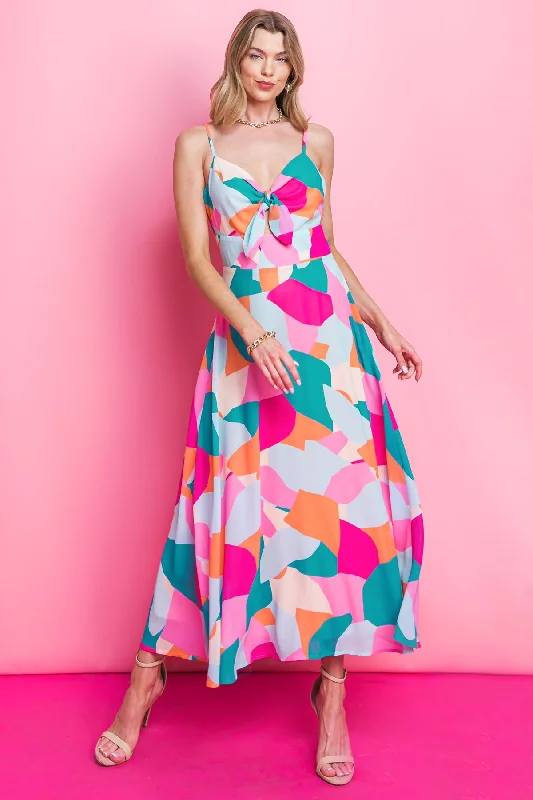 BLUE OCEAN BEACH WOVEN MIDI DRESS Fashionable Floral Embroidery Midi Dress