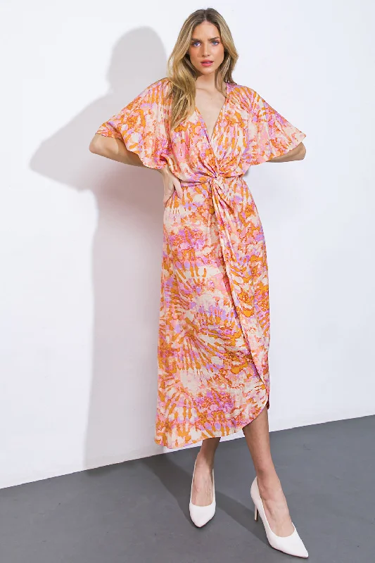 MOST WONDERFUL TIME WOVEN MIDI DRESS Trendy Shift Midi Dress