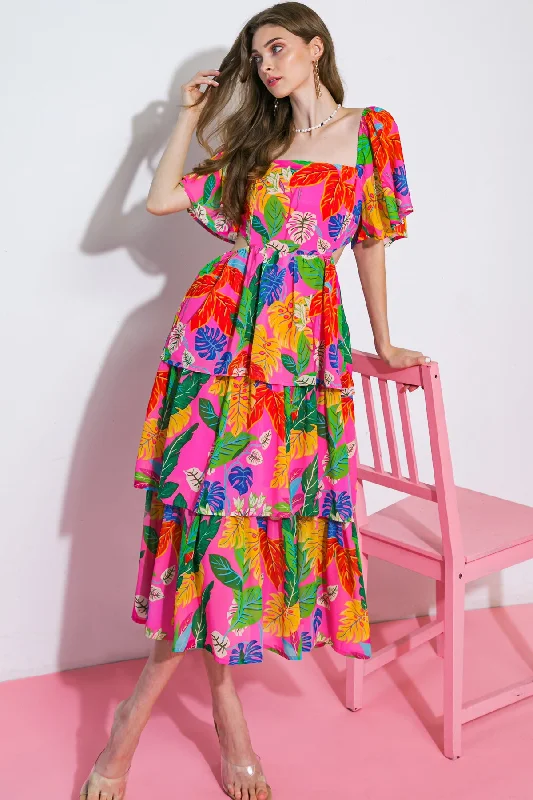 MORE TO SAY WOVEN MIDI DRESS Fashionable Wide Leg Midi Dress