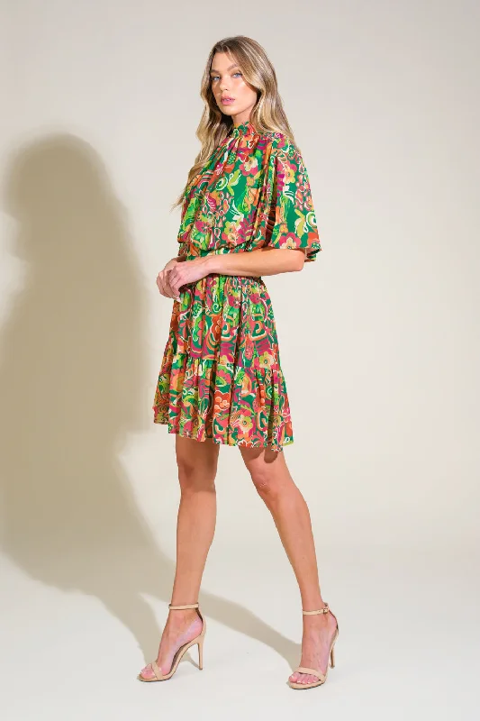 CLEAN AESTHETIC WOVEN MINI DRESS Cozy A-Line Mini Dress