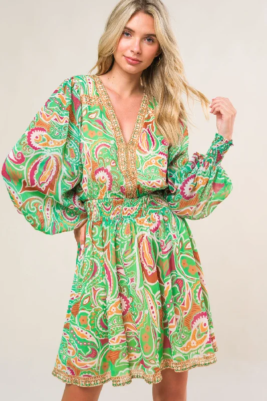 TIME SPENT TOGETHER WOVEN MINI DRESS Fashionable Mini Dress with Pockets