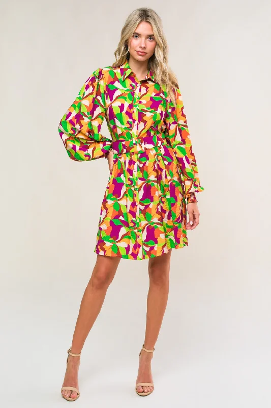 WORLD IS YOUR OYSTER WOVEN MINI DRESS Cozy A-Line Mini Dress