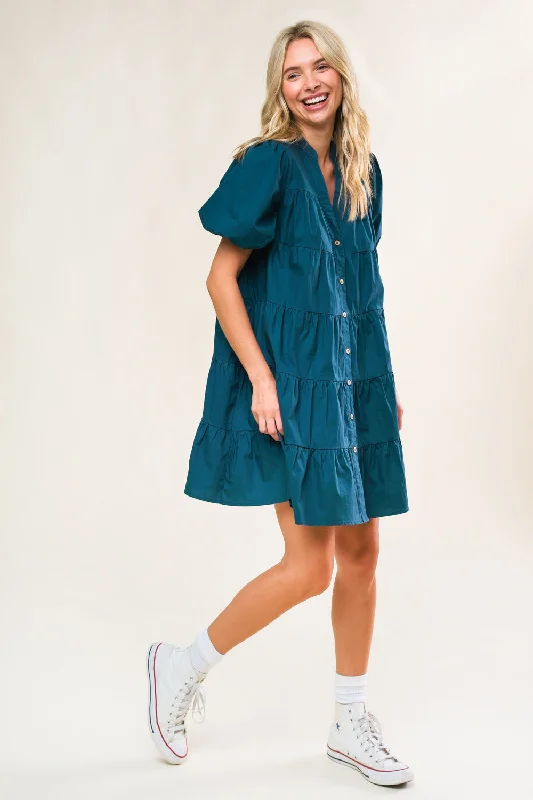 MISS AMERICAN PIE WOVEN MINI DRESS Cozy Long Sleeve Mini Dress