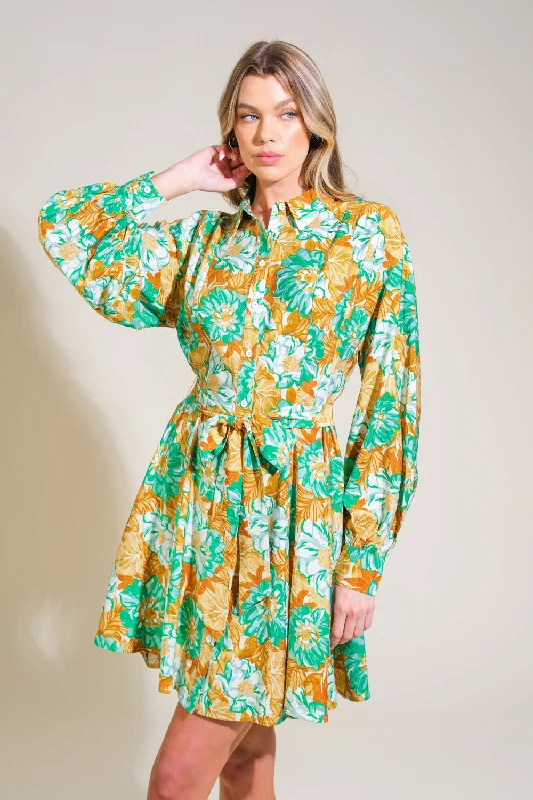 ENCHANTED TO MEET YOU WOVEN MINI DRESS Fashionable A-Line Mini Dress