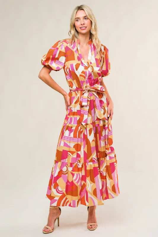 HARBOR POINT WOVEN MIDI DRESS Chic Off-Shoulder Midi Dress