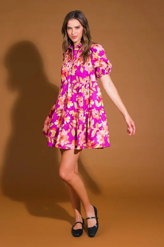 CONCEPTUALLY CHIC WOVEN MINI DRESS Comfortable Off-Shoulder Mini Dress