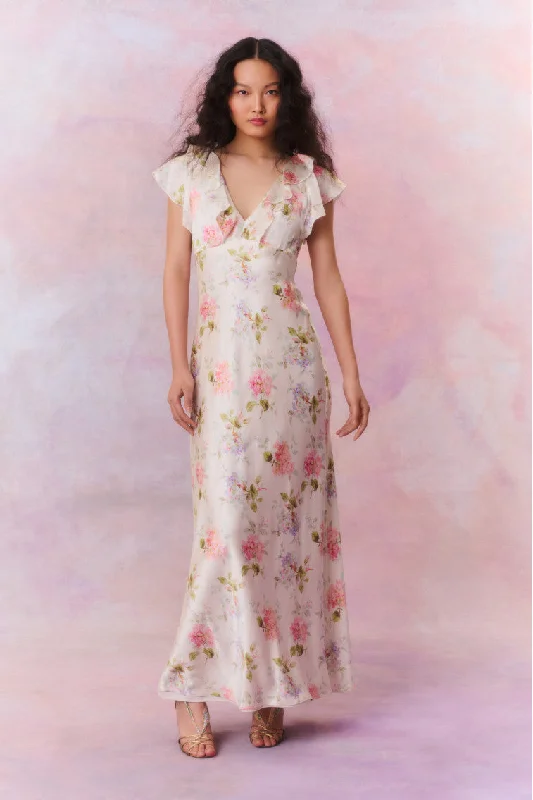 Kingley Heirloom V-Neck Maxi Dress Fashionable Sleeveless Maxi Dress