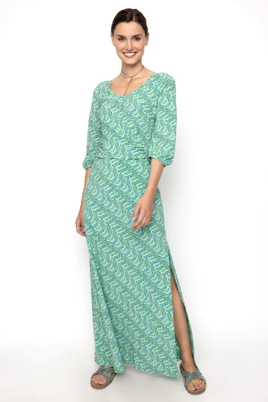Maxi Dress Tivoli / Marlin Elegant Silk Maxi Dress