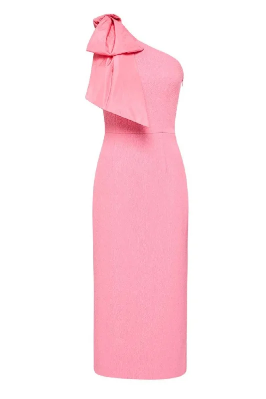 REBECCA VALLANCE Montez Midi Dress - RRP $699 Elegant Satin Button Midi Dress