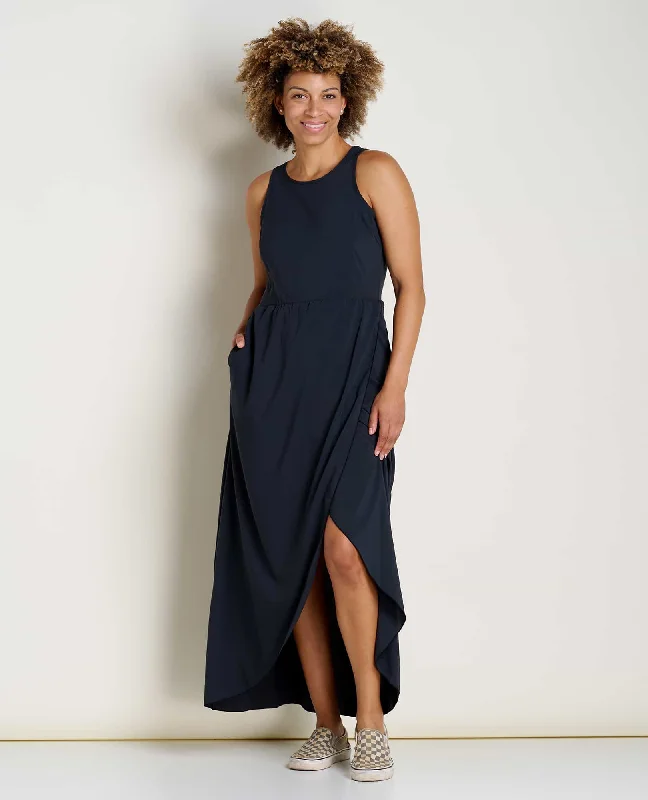 Sunkissed Maxi Dress Fashionable High-Waist Maxi Dress