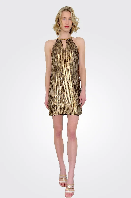 Mini Dress - Gold