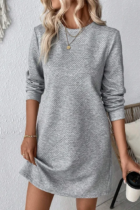 Casual Dress Cotton Linen Dress Shift Dress Midi Dress Cotton Blend Fashion Modern Outdoor Daily Cowl Neck Print Short Sleeve Summer Spring  Regular Fit Gray Polka Dot S M L XL 2XL for Women