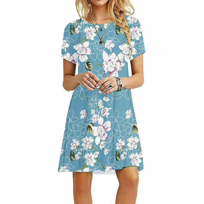 Light blue floral