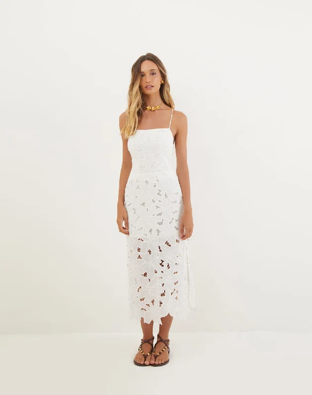 Mei Midi Dress - Off White