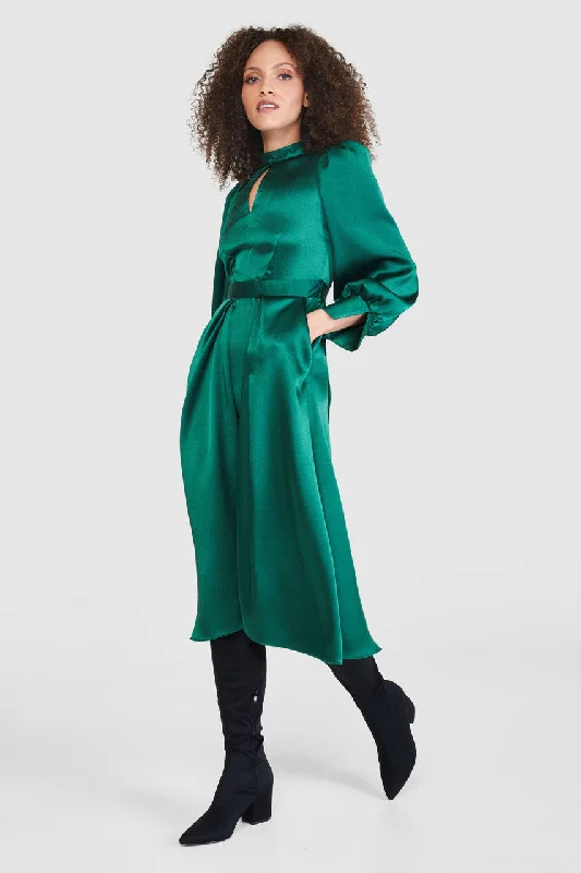 Missouri Green High Low Midi Dress