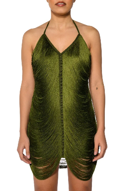 TWENTY-ONE OLIVE MINI DRESS