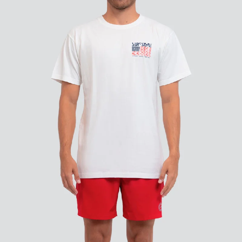 Amerifish Garment Dye T-Shirt Ribbed T-Shirt High Neck Heavyweight