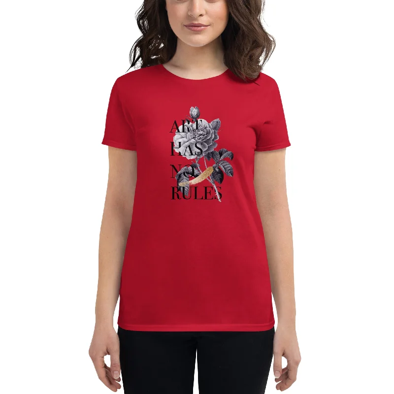 ART HAS NO RULES Women's T-Shirt Seamless Knitted Crochet