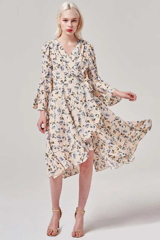 Blossoming Wrap Dress