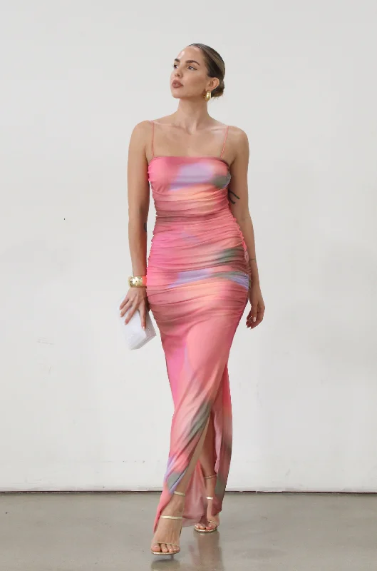 Cotton Candy Sky Maxi Dress