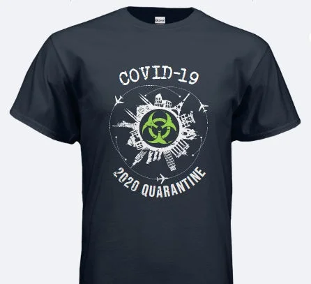 COVID-19 T-Shirt Iron Safe Non-Iron Wrinkle Free