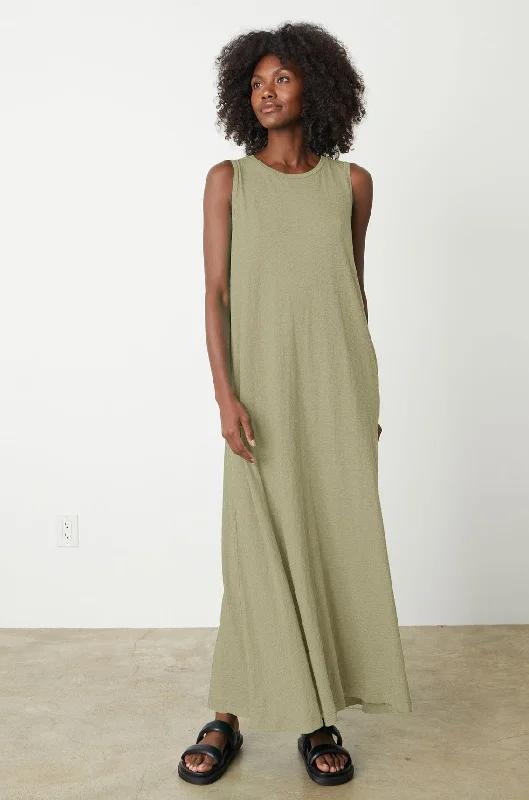 EDITH SLEEVELESS MAXI DRESS