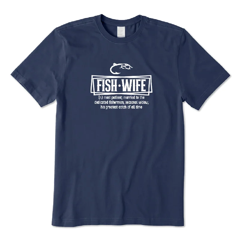 Fish Wife T-Shirt Chenille Blend Fleece Blend Nylon Blend
