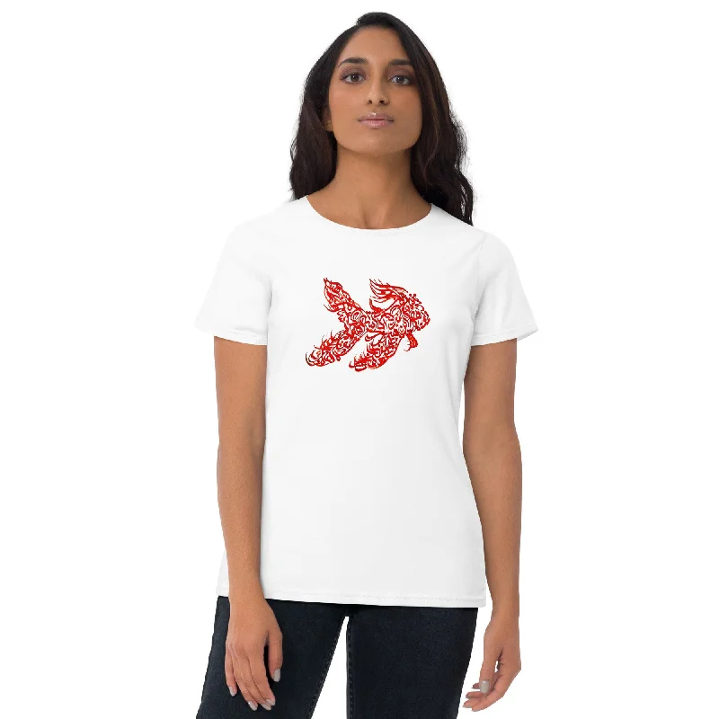 FISH Women's T-Shirt Real Fur Shearling Chenille