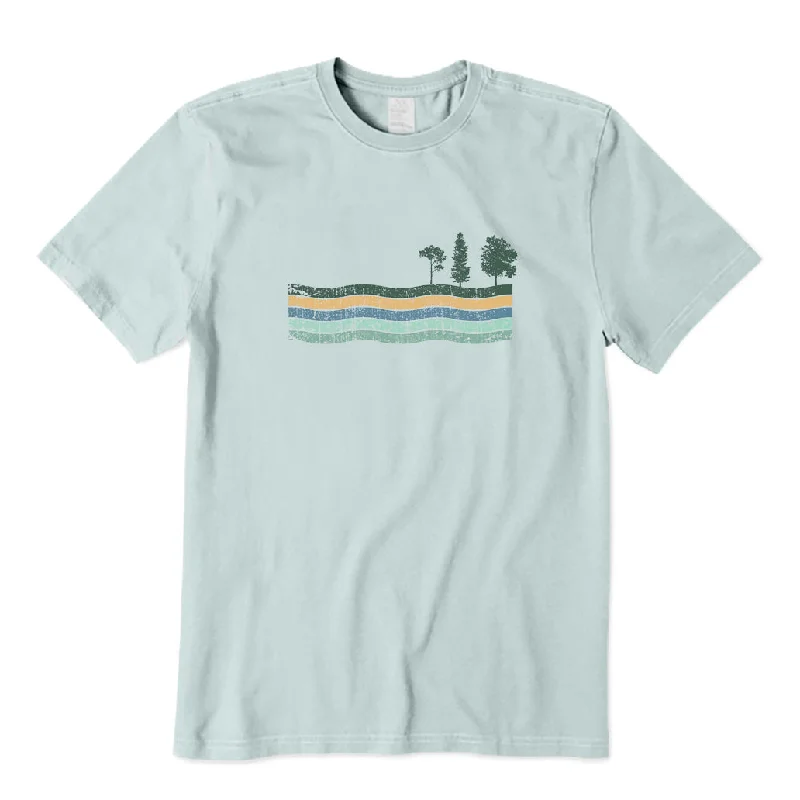 Fishing Lake T-Shirt Graphic Embroidered Appliqued