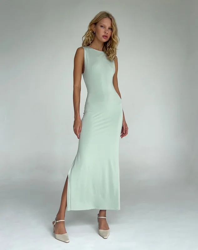 Flo Maxi Dress in Slinky Mint