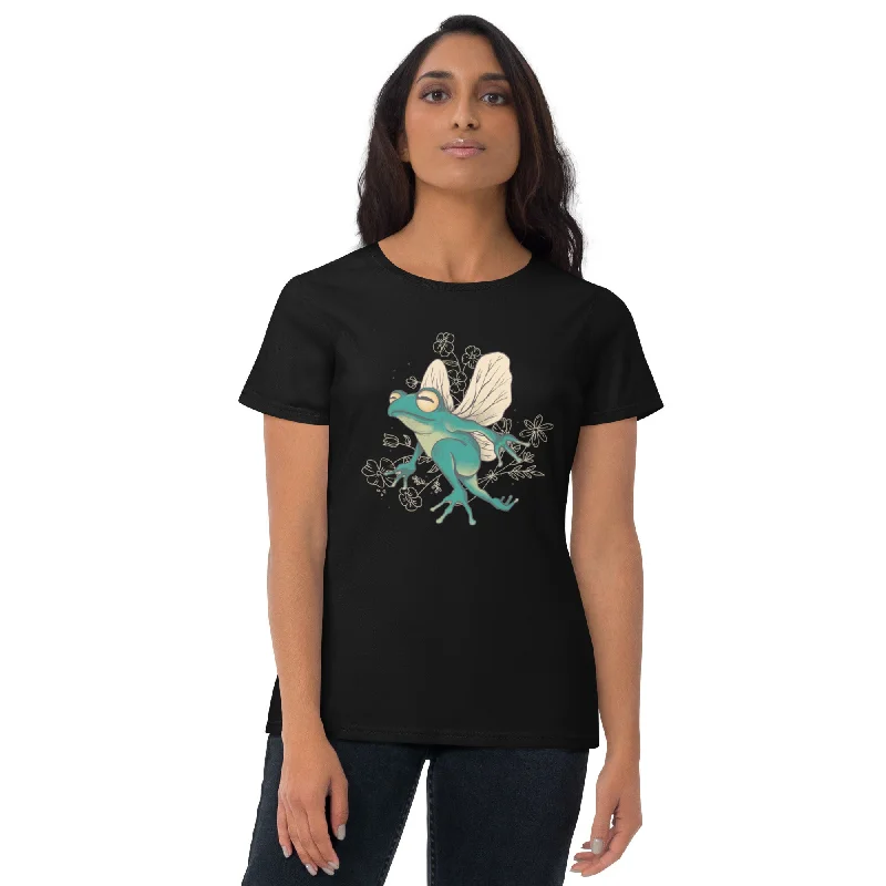 FLYING FROG Women's T-Shirt Layered Multi-layer Single Layer
