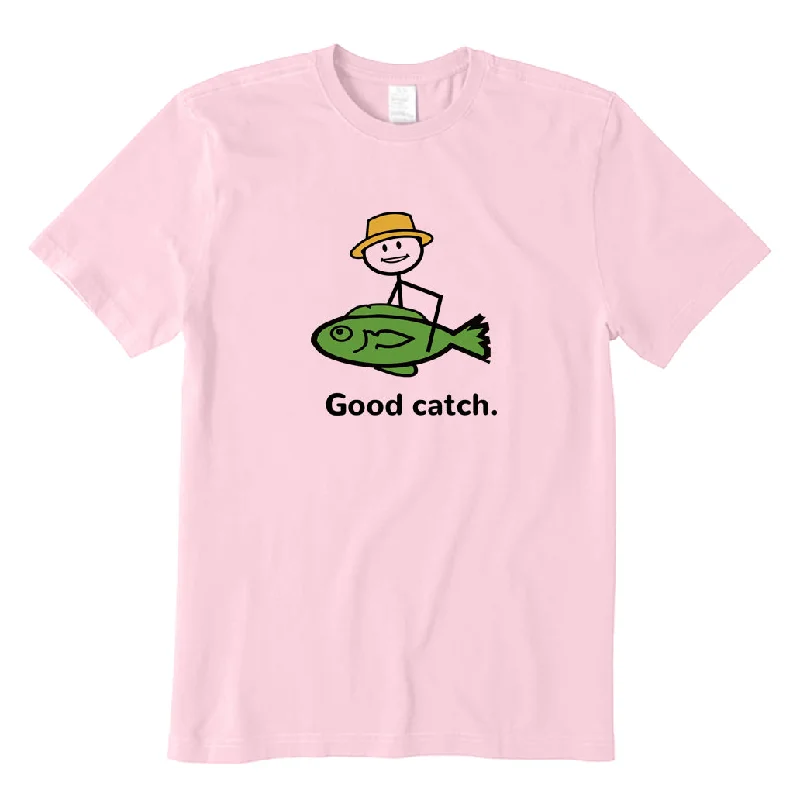 Good Catch T-Shirt Print Jacquard Patchwork