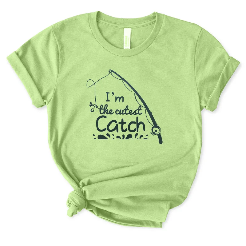 I'm The Cutest Catch T-Shirt for Women Hooded Caped Shawl Collar