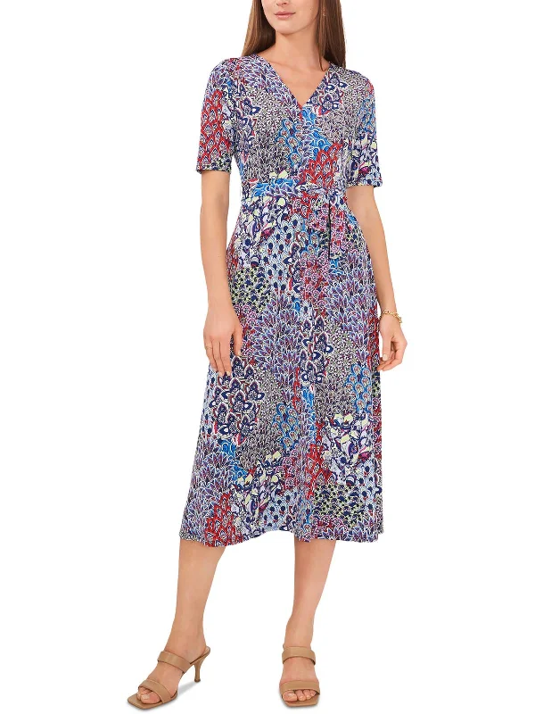 Lisa Womens Printed Long Maxi Dress