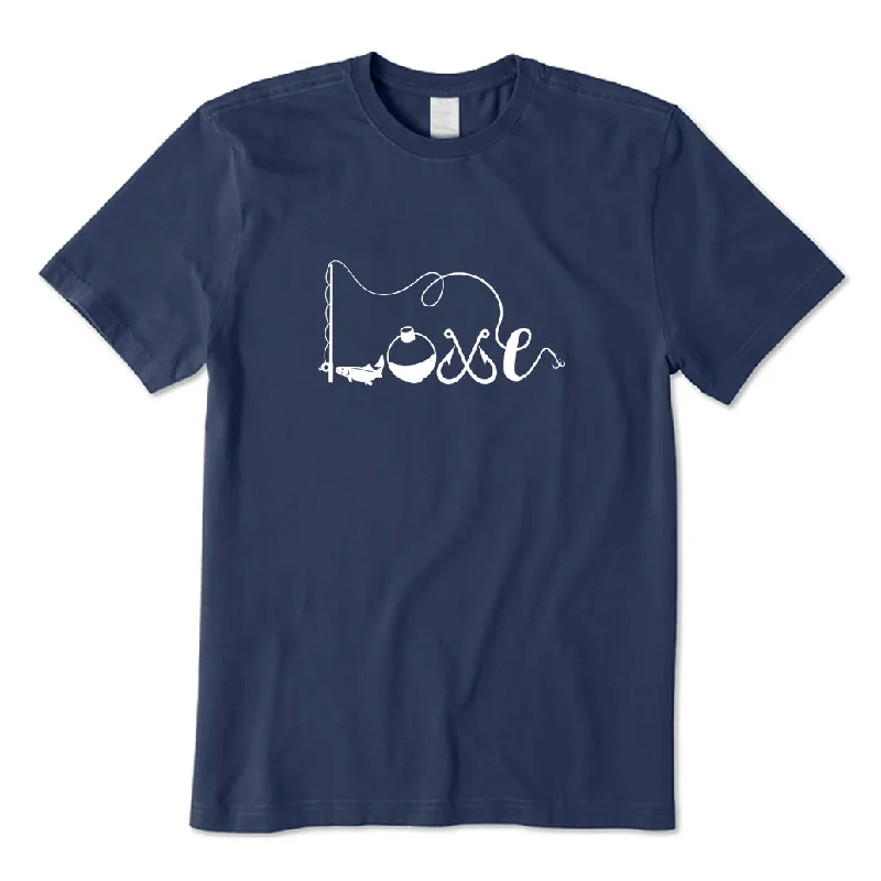 Love Fishing T-Shirt Chenille Blend Fleece Blend Nylon Blend