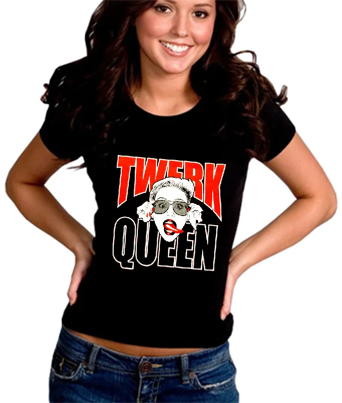 Miley Twerk Queen Girl's T-Shirt Handmade Hand-knitted Hand-woven
