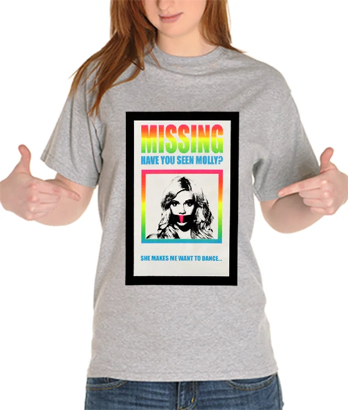 MISSING - Have You Seen Molly? Girl's T-Shirt Jersey Fabric Tulle Fabric Batik Fabric MISSING - Have You Seen Molly? Girl's T-Shirt Jersey Fabric Tulle Fabric Batik Fabric