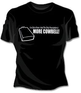 More Cowbell Girls T-Shirt Basic T-Shirt Crew Neck Short Sleeve
