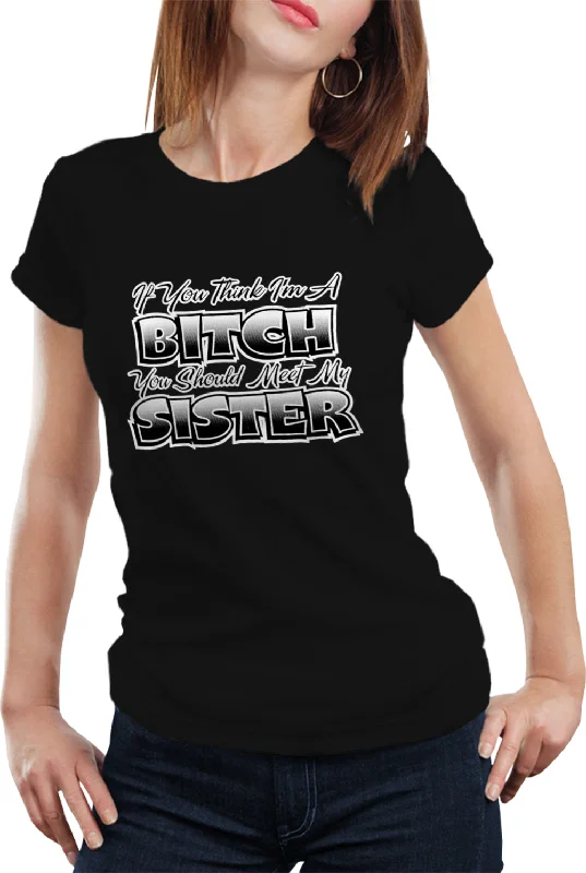 My Sisters A Bitch Girl's T-Shirt Elegant Classic Vintage