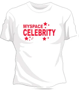 Myspace Celebrity Girls T-Shirt Chenille Brocade Lace