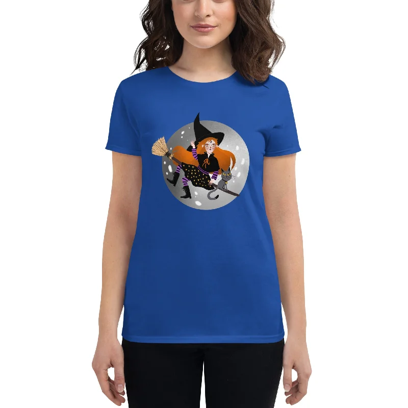 MYSTIC Women's T-Shirt Collared T-Shirt Boat Neck A-Line
