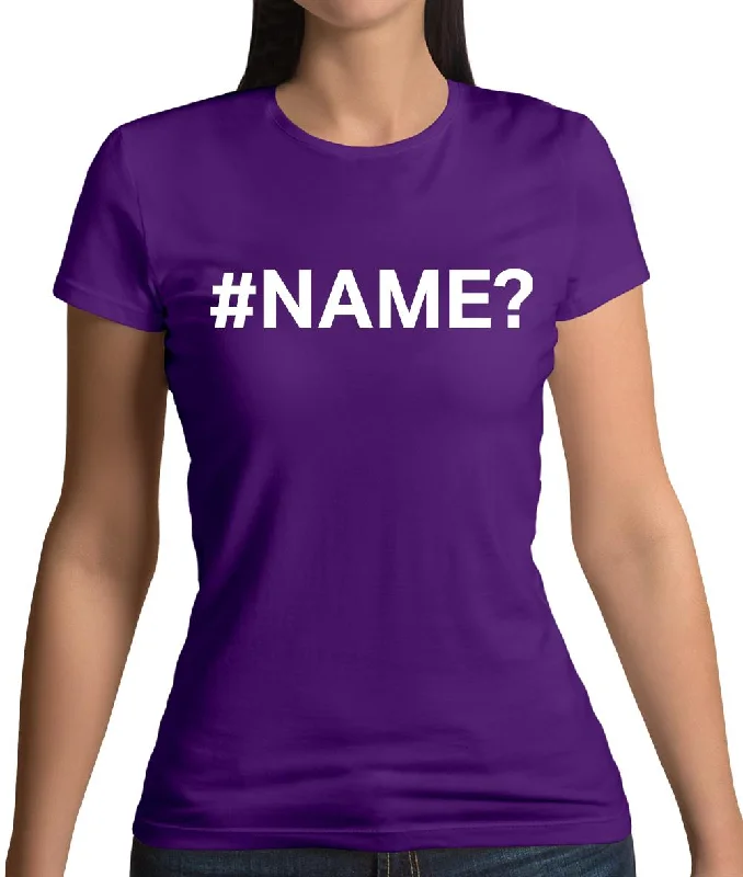#Name Womens T-Shirt Polka Dot Checkered Tartan