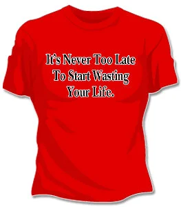 Never Too Late Girls T-Shirt Nylon Fabric Polyester Fabric Spandex Fabric